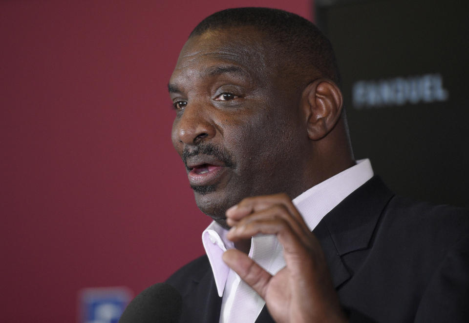 Washington Redskins executive Doug Williams co-founded the Black College Football Hall of Fame, which partners with the NFL to host the annual NFL Quarterback Coaching Summit. (AP Photo/Nick Wass)