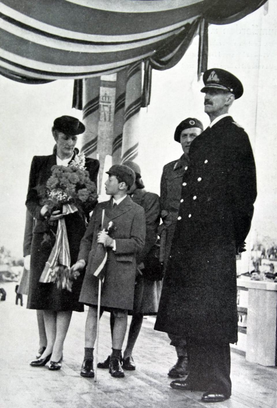 king haakon, crown princess martha, prince olav, and prince harald of norway