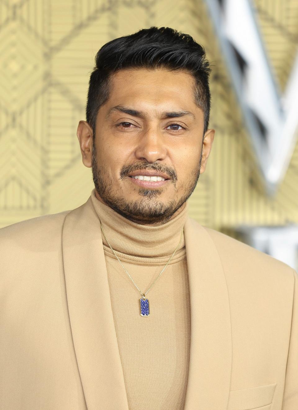 Tenoch Huerta attends the "Black Panther: Wakanda Forever" European Premiere at Cineworld Leicester Square on November 03, 2022 in London, England.