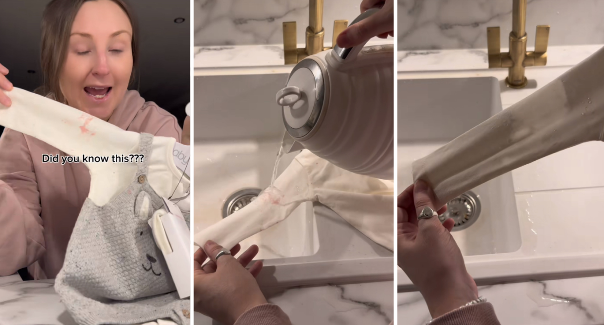 Transform your laundry routine with a TikTok mum’s brilliant hack using boiling water for stains