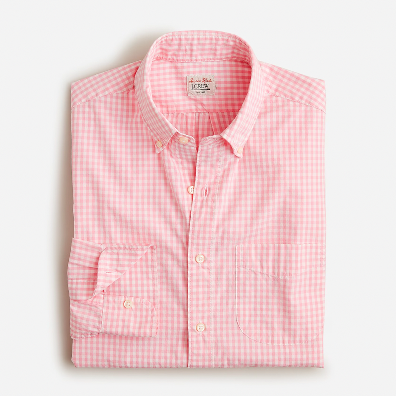 <p><a href="https://go.redirectingat.com?id=74968X1596630&url=https%3A%2F%2Fwww.jcrew.com%2Fm%2Fmens%2Fcategories%2Fclothing%2Fshirts%2Fsecret-wash%2Fsecret-wash-cotton-poplin-shirt%2FMP832%3Fdisplay%3Dsale%26fit%3DClassic%26isFromSale%3Dtrue%26color_name%3Dquincy-pink-white%26colorProductCode%3DBW440&sref=https%3A%2F%2Fwww.esquire.com%2Fstyle%2Fmens-fashion%2Fa60631092%2Fjcrew-april-sale-2024%2F" rel="nofollow noopener" target="_blank" data-ylk="slk:Shop Now;elm:context_link;itc:0;sec:content-canvas" class="link rapid-noclick-resp">Shop Now</a></p><p>Secret Wash Cotton Poplin Shirt</p><p>$54.50</p>