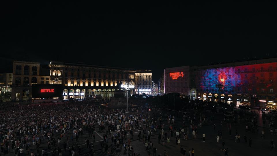 A photo of the rift in Milan, Italy.