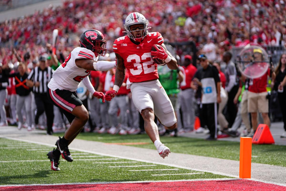 Ohio State running back TreVeyon Henderson has injury update