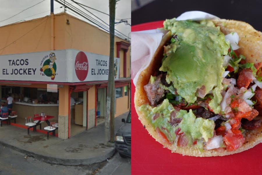 “Tacos El Jockey” en Tijuana sirve auténtico guacamole en su taco con adobada, chorizo y asada