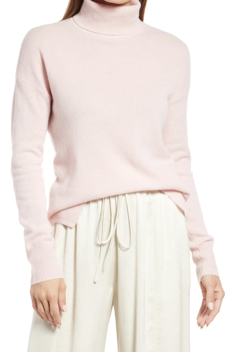 <p>Nothing says luxury quite like cashmere, and you can treat them to this <span>Nordstrom Cashmere Turtleneck Sweater</span> ($80, originally $119) without breaking the bank. Customers love its soft texture, and it comes in a variety of colors to choose from.</p>