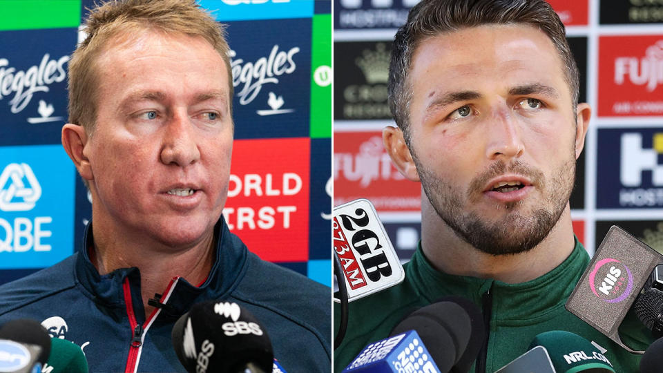 Trent Robinson has responded to the Souths scandal engulfing Sam Burgess. Image: Getty