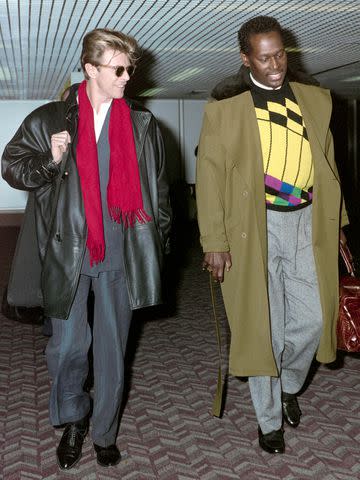 <p>David Parker/Alamy</p> David Bowie and Luther Vandross