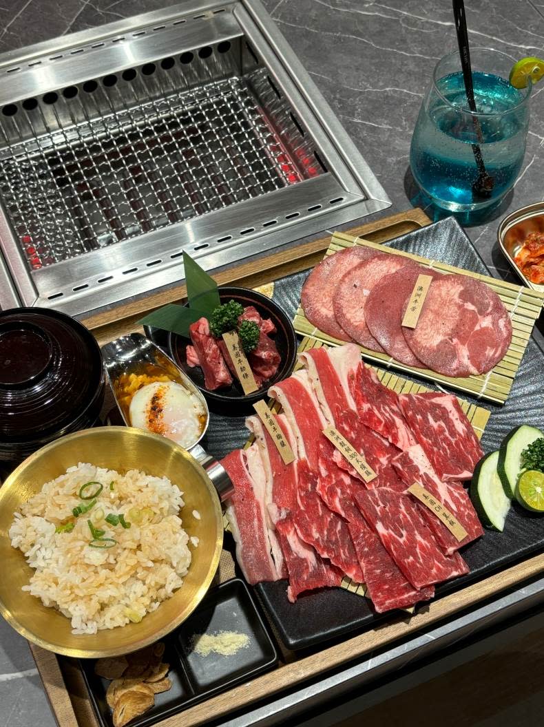 「牛肉盛和」牛胸腹、翼板、牛舌、牛肋條等各部位一次滿足。圖片來源：CaVa