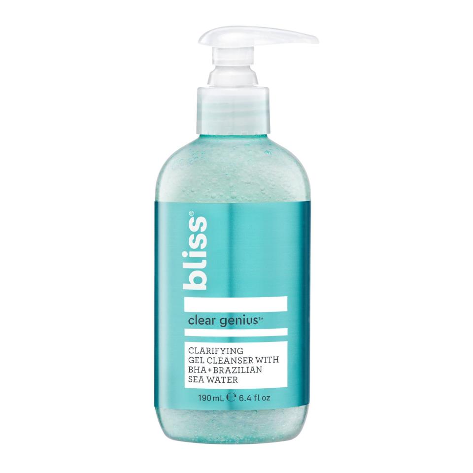 12) Bliss Clear Genius Clarifying Gel Cleanser