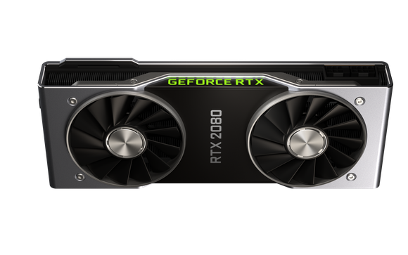 The GeForce RTX 2080 graphics card.