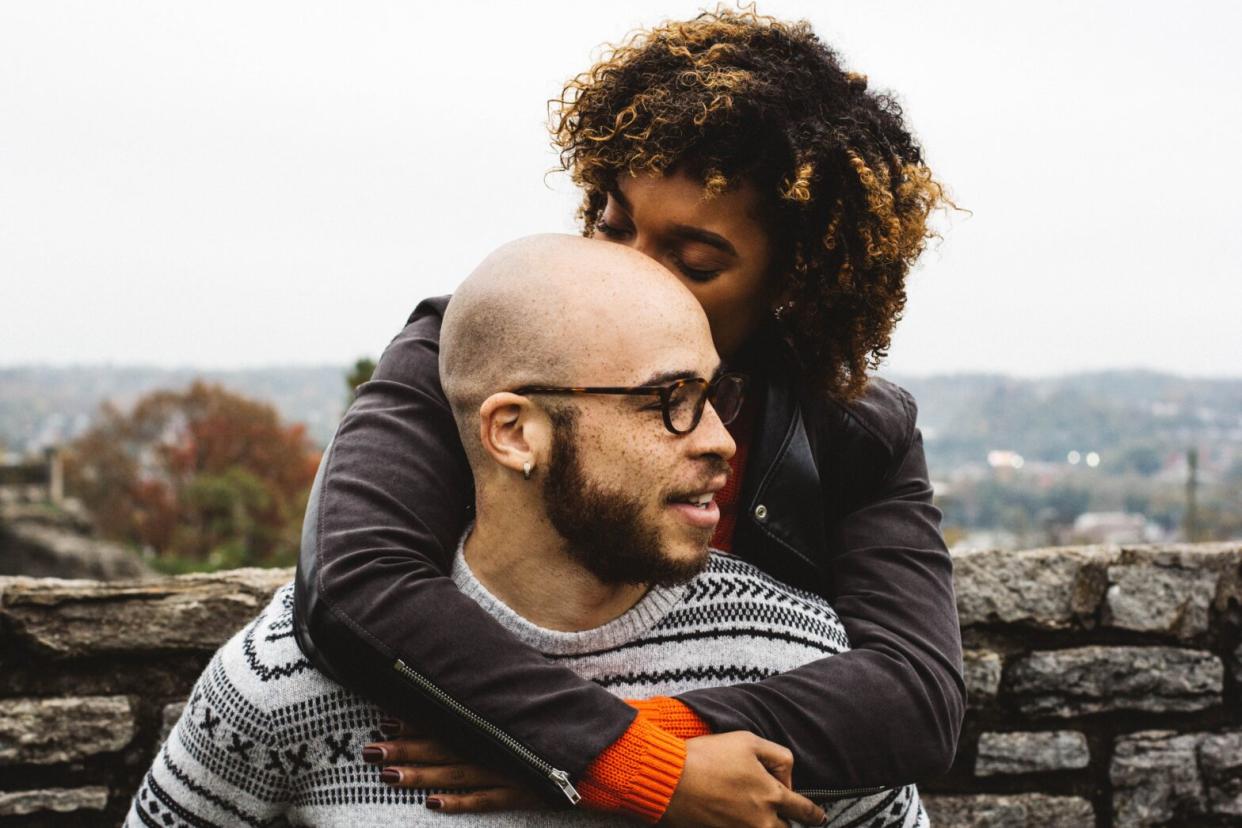 couple hugging each other