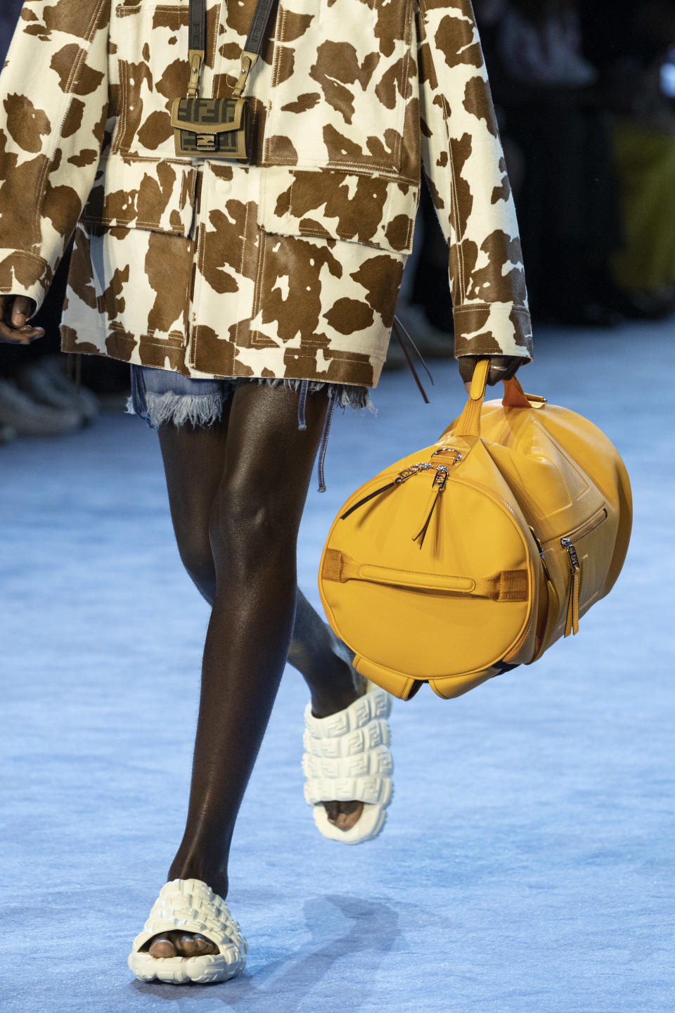 Fendi’s puffy slides for spring ’23 - Credit: Paolo Fichera