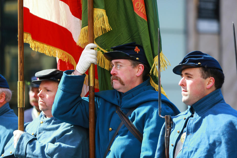 Reenactors from the 69th Regiment