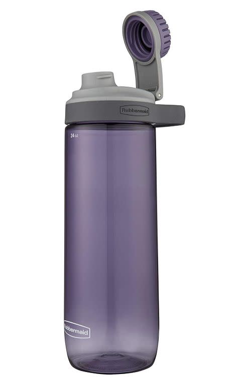 This plastic bottle is frills-free, but it definitely gets the job done. It doesn't have insulation, but its wide lid makes it easy to add ice cubes. It also comes with a protective spout cover and is available in a handful of cool colors. &lt;br&gt;&lt;br&gt;<strong>﻿<a href="https://www.amazon.com/Rubbermaid-Leak-Proof-Water-Bottle-Dusty/dp/B077XRFHZ5/ref=sr_1_54" target="_blank" rel="noopener noreferrer">Get the Rubbermaid Leak-Proof Chug Water Bottle for $6.99 on Amazon</a>.</strong>﻿&lt;/br&gt;&lt;/br&gt;