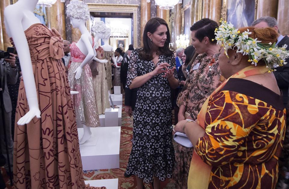 Kate Middleton Hosts Fashion Exchange Reception