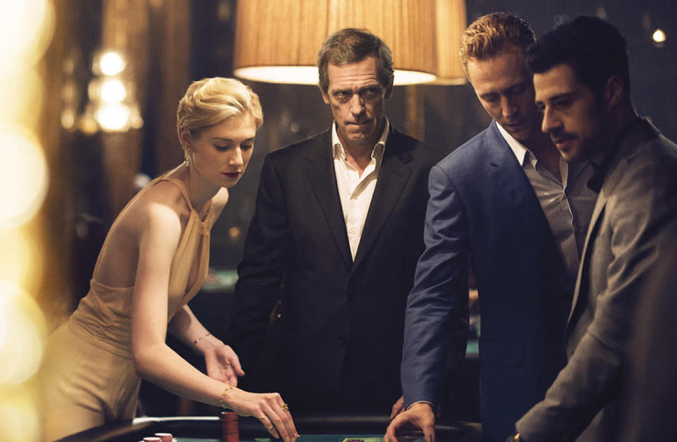 Tom Hiddleston, Hugh Laurie, Elizabeth Debick