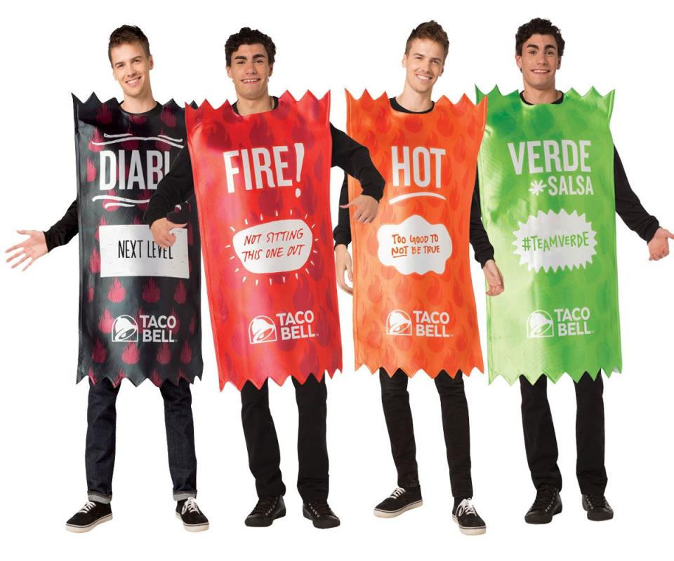 Rasta Imposta Taco Bell Hot Sauce Packet Costume Set