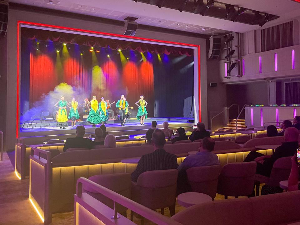 show on  Silversea's Silver Ray cruise ship