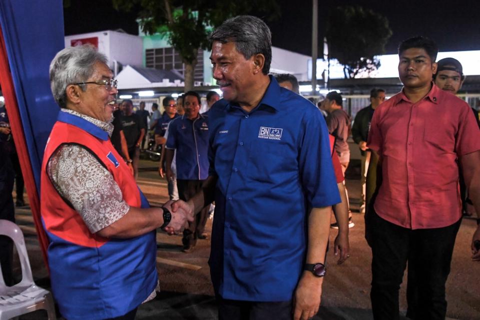 Umno vice-president Datuk Seri Mohamad Hasan who is also BN candidate for N.27 Rantau in Seremban, August 10, 2023. — Bernama pic