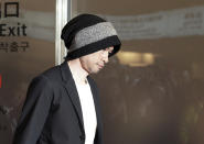 Seattle Mariners' Ichiro Suzuki walks upon his team's arrival at Haneda international airport in Tokyo Friday, March 15, 2019. The Mariners will play in a two-baseball game series against the Oakland Athletics to open the Major League season on March 20-21 at the Tokyo Dome. (AP Photo/Eugene Hoshiko)