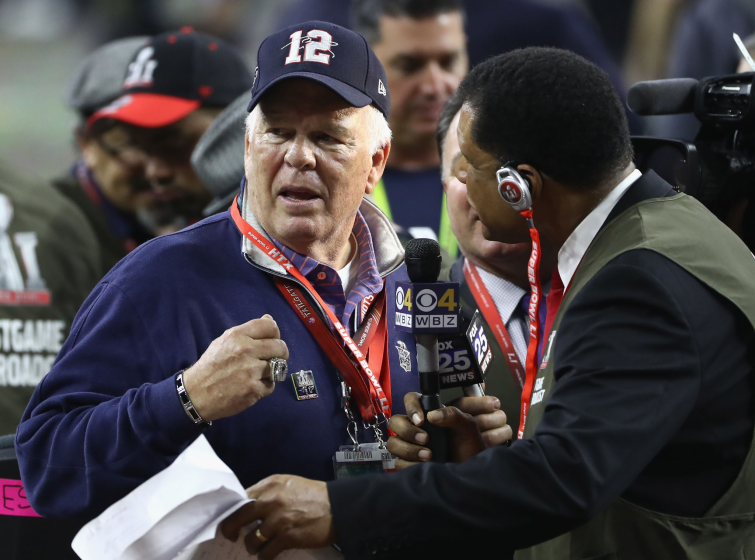 Tom Brady Sr. looks on during Super Bowl LI between the New England Patriots and the Atlanta Falcons on February 5, 2017.