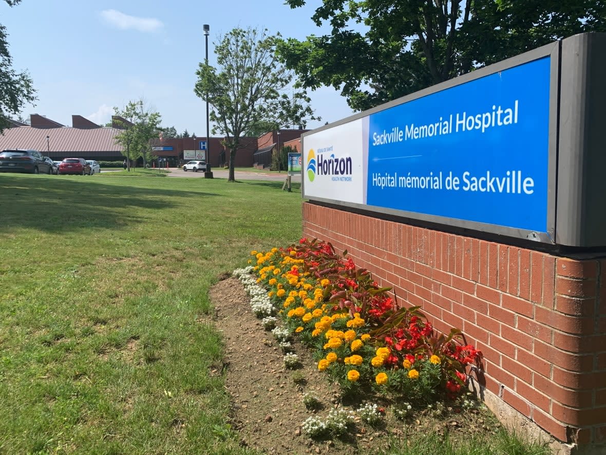 The Sackville Memorial Hospital's emergency department will be closed until Sunday afternoon because of a water main break. (CBC - image credit)