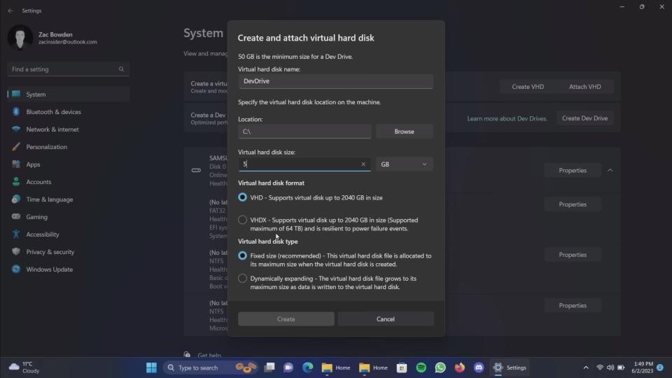 Windows 11 features