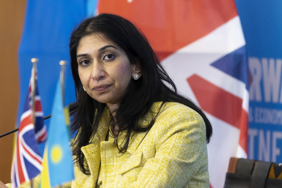 Suella Braverman, destituida como ministra del Interior de Reino Unido. (AP Photo, File)