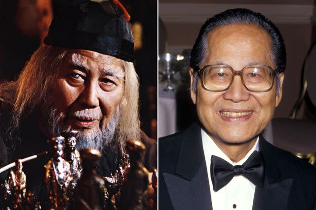 <p>United Archives GmbH / Alamy Stock Photo; Jim Smeal/Ron Galella Collection via Getty </p> Keye Luke in 1984's 'Gremlins' and in 1987