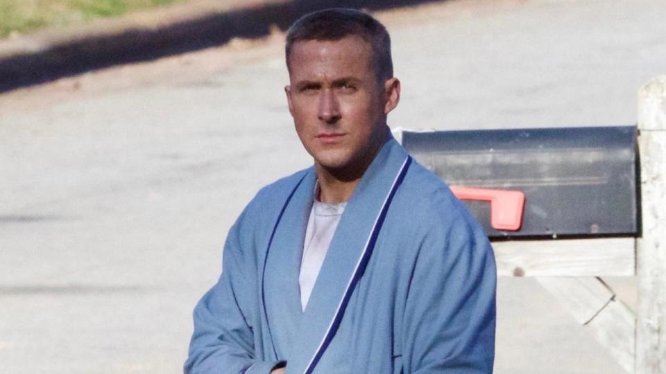 The actor goes full buzz cut as he plays the iconic astronaut -- who was the first person to set foot on the moon -- in the upcoming new biopic.