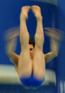 Alexandre Despatie of Canada competes in the Men's 3m Springboard event during the FINA Diving World Series 2012 event at the Water Cube in Beijing on March 23, 2012. He Chong of China finished first with Qin Kai of China in second. AFP PHOTO/Mark RALSTON (Photo credit should read MARK RALSTON/AFP/Getty Images)