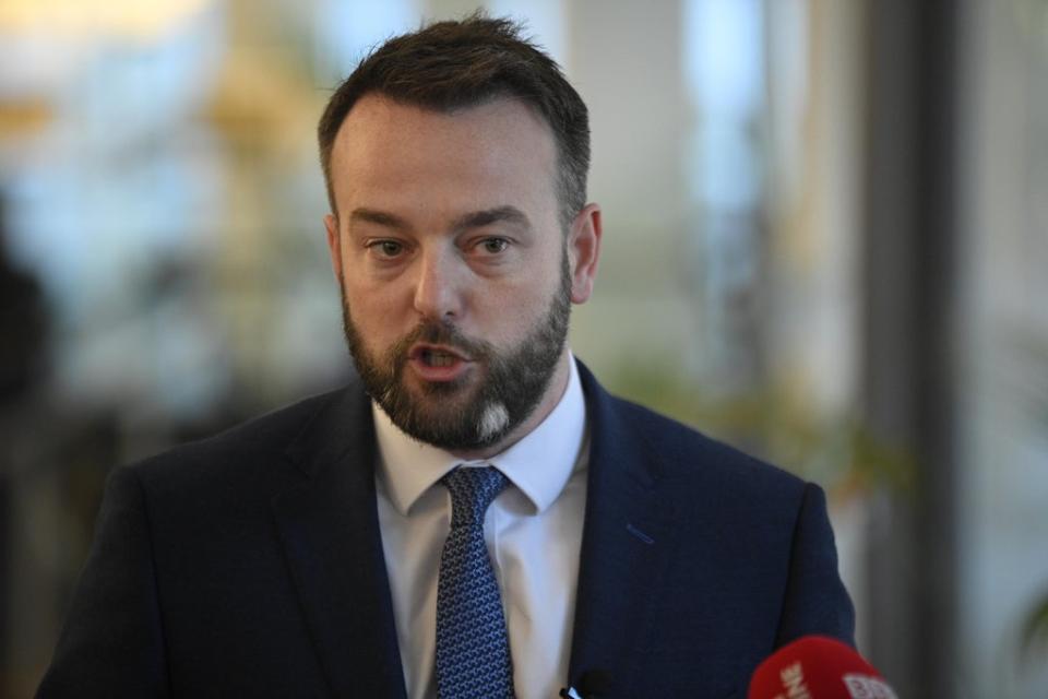Colum Eastwood’s performance was rated as good or great by 36% of respondents (Mark Marlow/PA) (PA Wire)