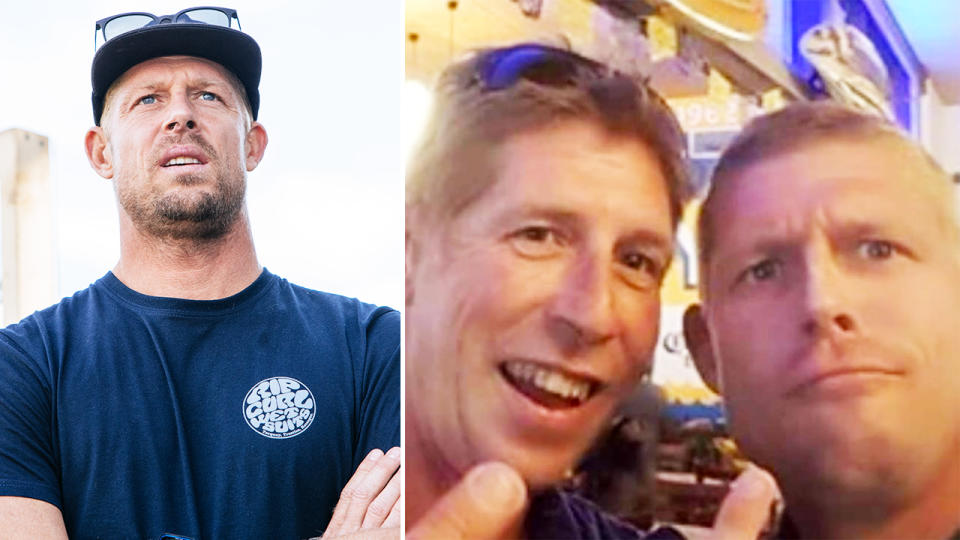 Mick Fanning, pictured here with brother Edward.