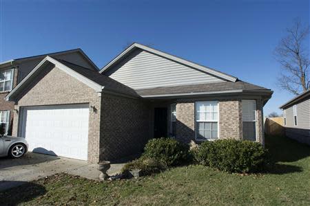 The single-story brick home which Ingrid Boak bought in 2007 is shown here in Lexington, Kentucky, December 27, 2013. REUTERS/Tim Webb