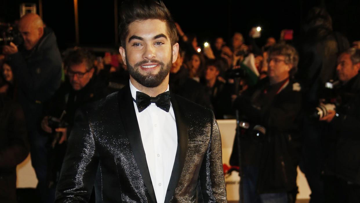 Kendji Girac au Palais des Festivals de Cannes pour les NRJ Music Awards 2014. - Valery Hache - AFP