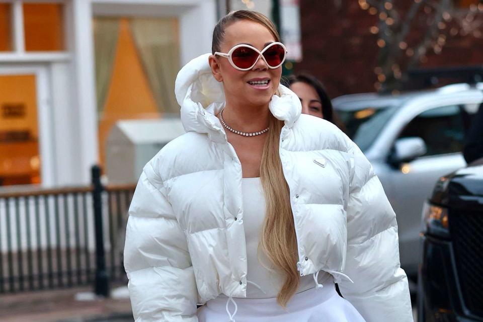 <p>splash news</p> Mariah Carey on vacation in Aspen, Colorado on Dec. 19, 2023.