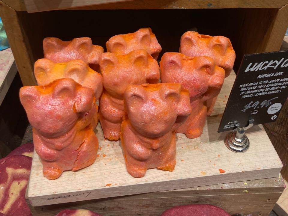 Lush store in US Indianapolis soap products