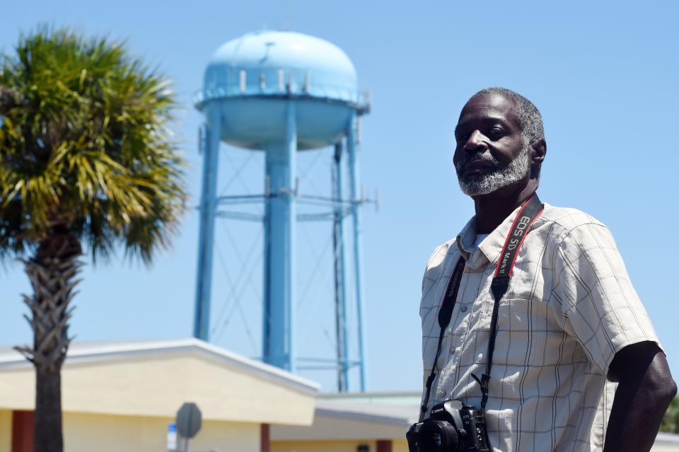 "Me being proud of where I grew up, seeing the name Gifford up on that water tower would be a way for other people to be proud of where they're from too," said Ernie Grier, a longtime resident of the town in unincorporated Indian River County north of Vero Beach, on Tuesday, April 13, 2021. Grier has spoken to several county officials about placing the name of the town on the tower with little to no action being taken. "You can drive up and down I-95 and see the names of the various towns you pass through," Grier said. "Why not Gifford as well?"