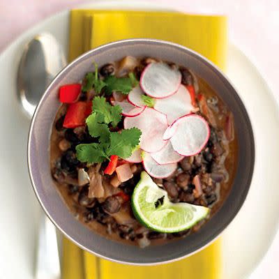 Cuban Black-Bean Stew with Rice