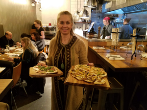 Stephanie Small, co-owner of Unwined Kitchen in Baldwin Place. The eatery, which was known for its wine list, has closed due to staff shortages caused by the pandemic.