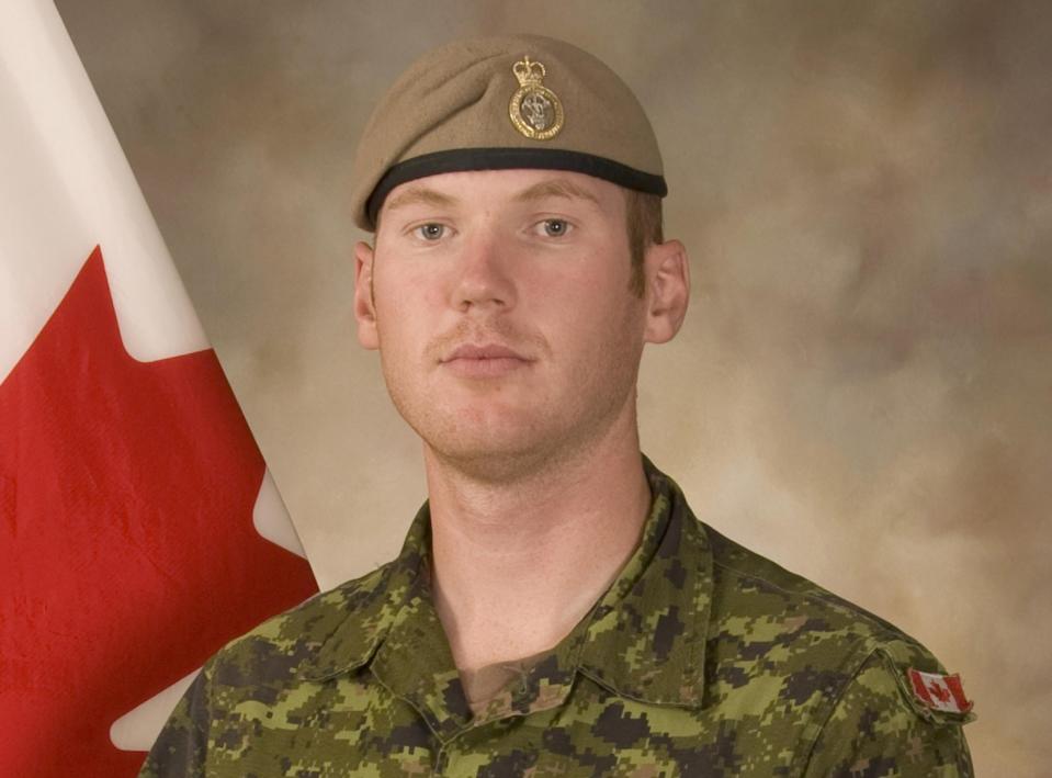 Sergeant Andrew Joseph Doiron, member of the Canadian Special Operations Regiment based at Garrison Petawawa, Ontario, Canada, is pictured in this undated handout photo provided by Department of National Defence, DND. Doiron was killed on March 6, 2015, in a friendly fire incident in Iraq, Canada's defense department said on Saturday, in the first fatality for the country during its current military mission there. REUTERS/DND/Handout (CANADA - Tags: MILITARY OBITUARY) FOR EDITORIAL USE ONLY. NOT FOR SALE FOR MARKETING OR ADVERTISING CAMPAIGNS. THIS PICTURE WAS PROCESSED BY REUTERS TO ENHANCE QUALITY. AN UNPROCESSED VERSION WILL BE PROVIDED SEPARATELY
