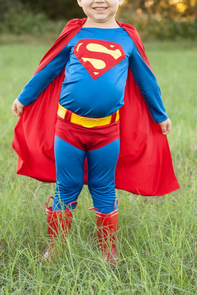 Superhero Unisex Costume Knee High Socks With CAPE Attached Superman Batman 