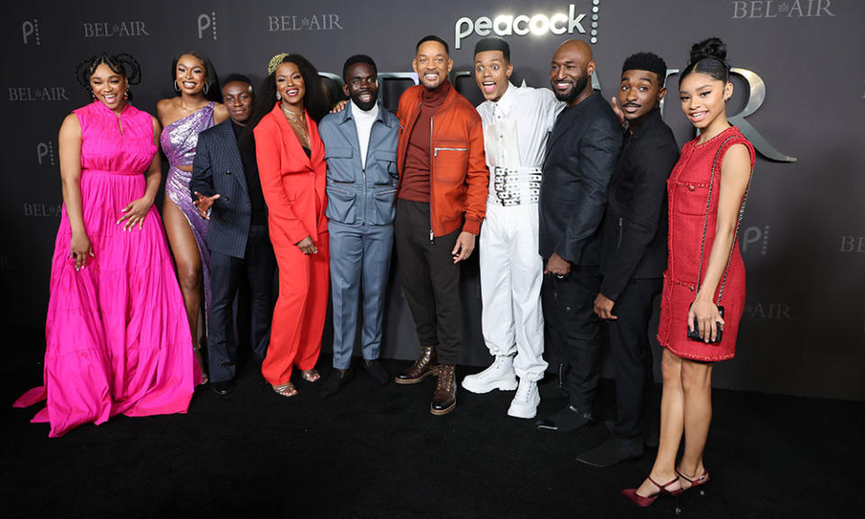 (L-R) Simone Joy Jones, Coco Jones, Olly Sholotan, Cassandra Freeman, Jimmy Akingbola, Will Smith, Jabari Banks, Adrian Holmes, Jordan L. Jones and Akira Akbar - Credit: Amy Sussman/WireImage