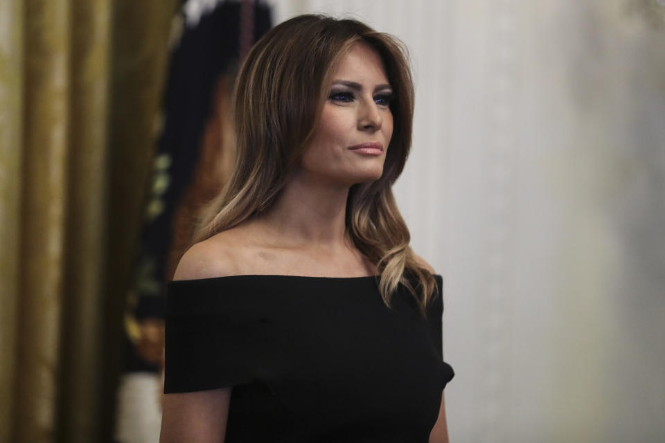 Melania Trump’s spokeswoman wrote a scathing op-ed about the first lady’s media coverage. (Photo: Oliver Contreras/Pool/Getty Images)