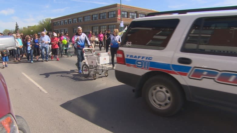 Push for change rolls into Regina with a message of hope