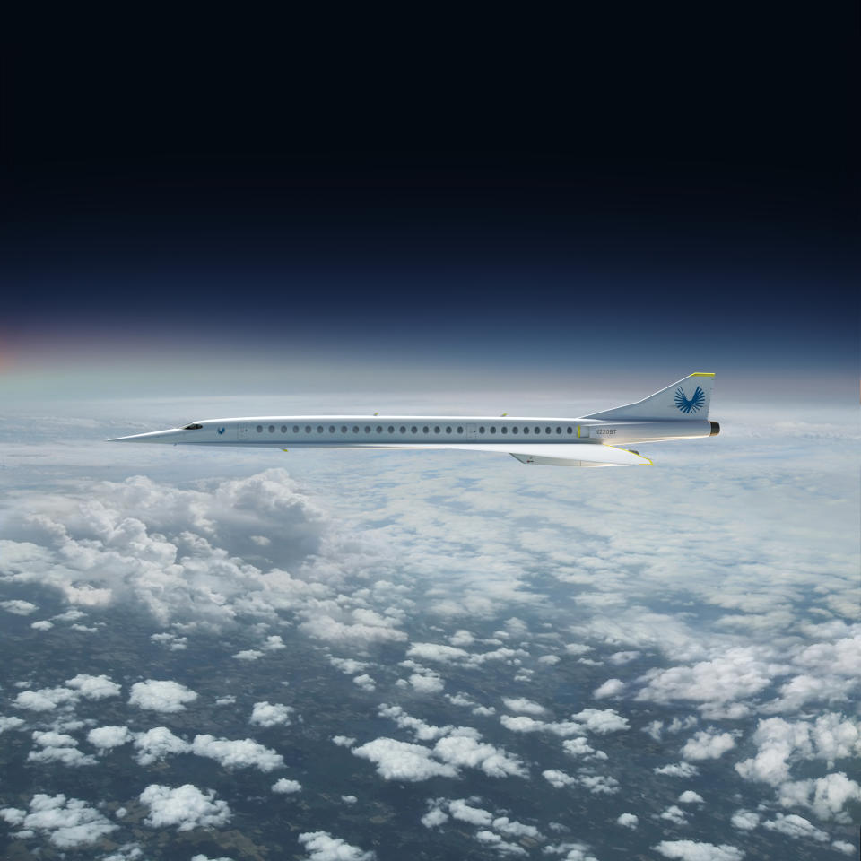 An idea of what the Boom Supersonic, sleek aircraft might look like [Photo: Boom Supersonic]