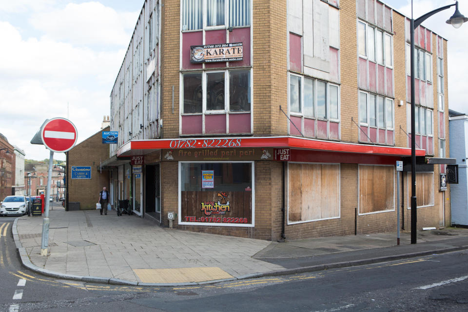 Town centres up and down the country like Burslem have struggled to compete with internet shopping and out-of-town retail parks (SWNS.com)