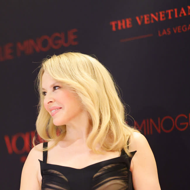 Kylie Minogue en la rueda de prensa de este jueves credit:Bang Showbiz