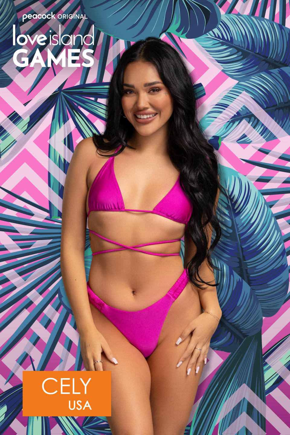 Cely in a cast portrait for Love Island Games
