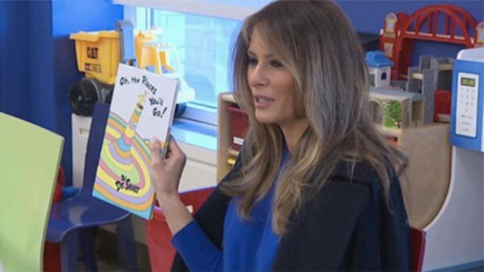 Melania mocked for reading to sick kids